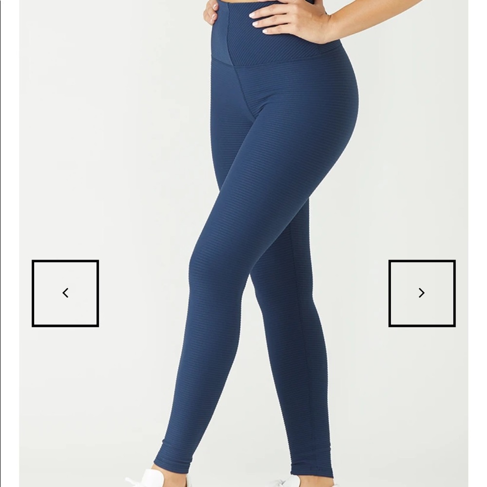 Glyder Navy “Charge” Textured Leggings